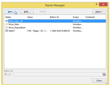excel name manager