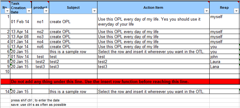 project to do list template excel